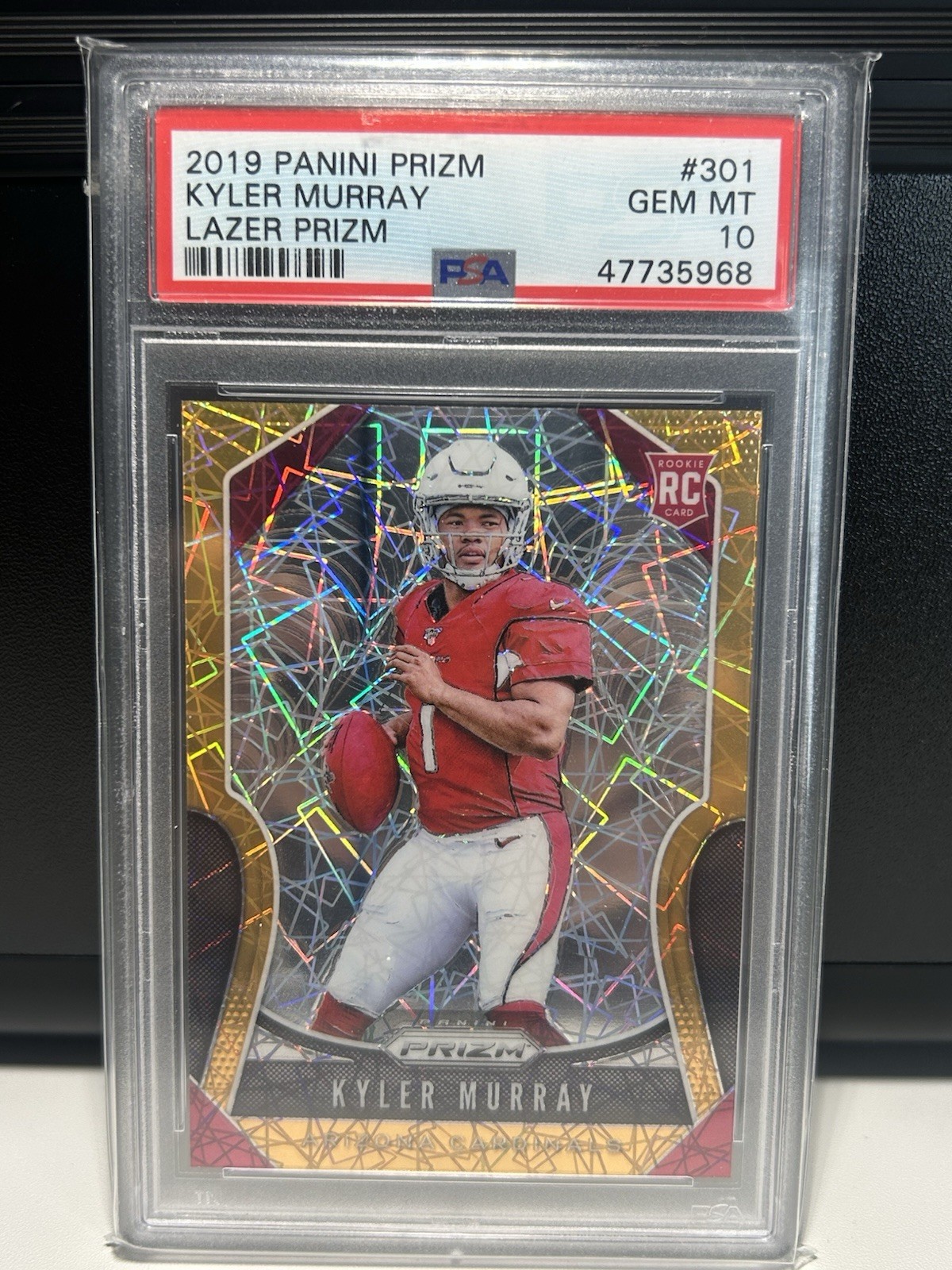 2019 Kyler Murray Panini Lazer Prizm #301 Rookie PSA 10 RC Cardinals