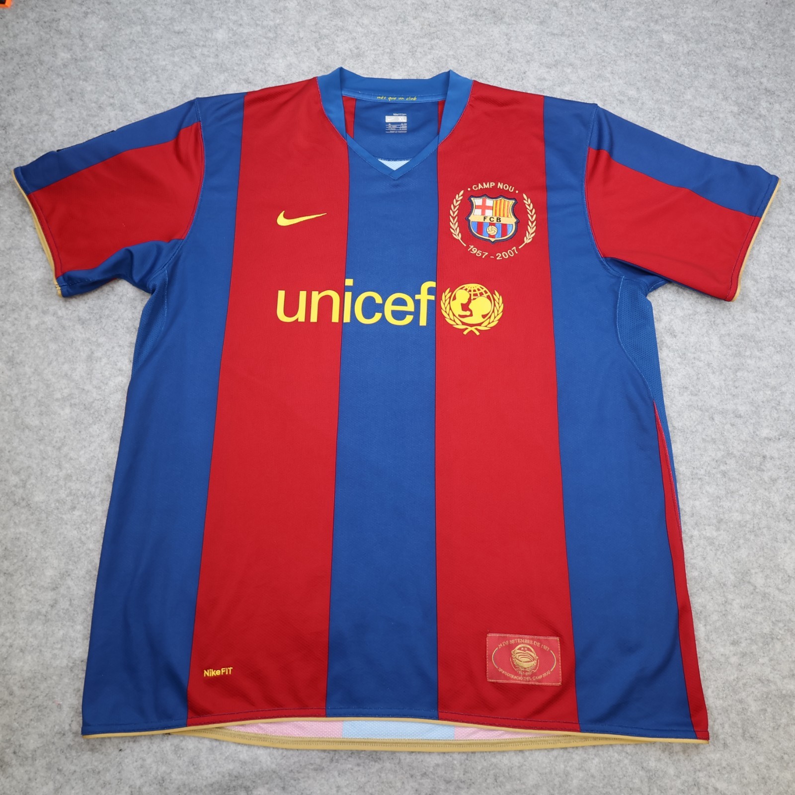 Vintage Barcelona Shirt Extra Large Red Home Kit 2007 2008 Nike Jersey
