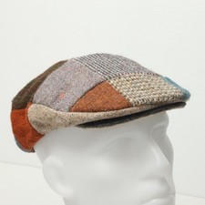 Cappello Berretto L.L.Bean Uomo Medio Multi Tweed Patchwork Hanna Hats Irlanda