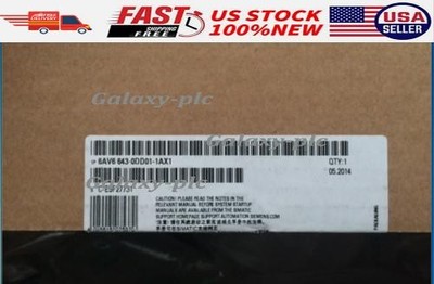 1PC Siemens 6AV6643-0DD01-1AX1 6AV6 643-0DD01-1AX1 TOUCH PANEL HMI New In Box