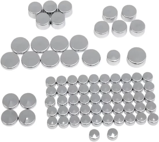 Kit de cubierta de perno estándar Drag Specialties - Cromo motocicleta bicicleta de calle 352015 Foto 2 de 4