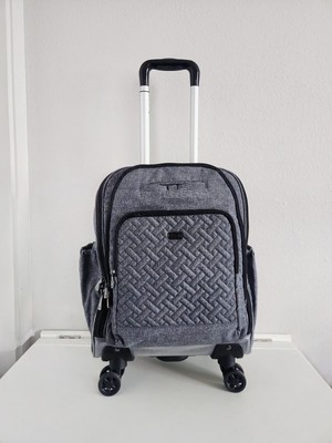 Lug Propeller Wheelie-4 Wheeled Carry-On Luggage Quilted Gray