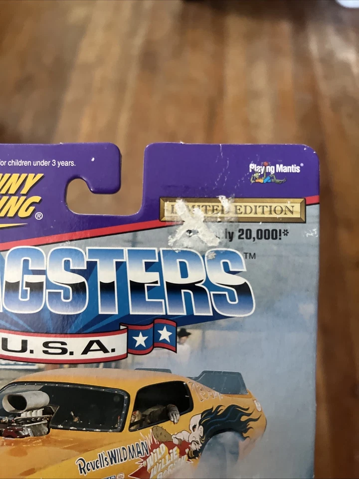 1996 Johnny Lightning Dragsters USA 1:64 Playing Mantis White Lightning NIP - Image 3 of 4