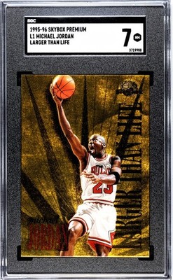 1995-96 Skybox Premium - Larger than Life Michael Jordan #L1 1995-96 Skybox Premium - Larger than Life Michael Jordan #L1