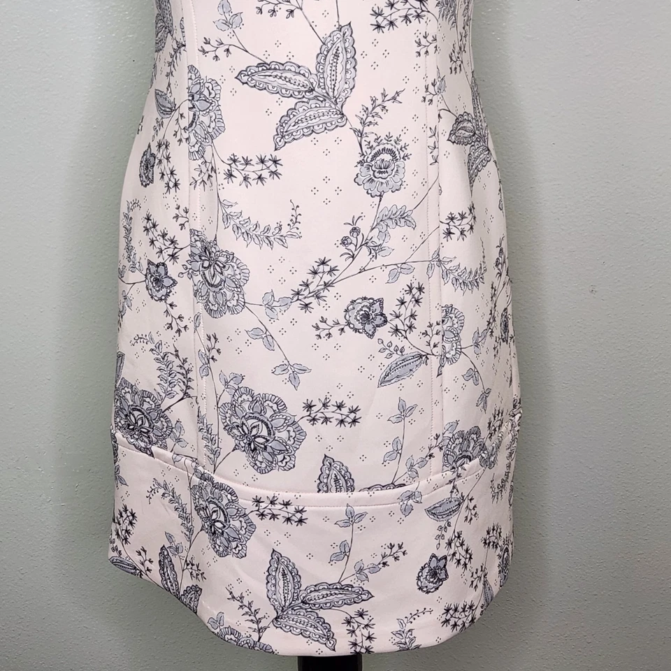 Vestido Tommy Hilfiger Bebé Rosa Floral Buceo Sin Mangas Hasta la Rodilla Talla 10 Foto 4 de 4