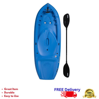 Lifetime Kids Relay Sit-On-Top Kayak Youth Water Boat Paddle Included New