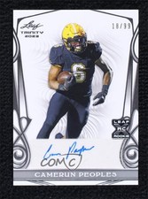 2023 Leaf Trinity White Silver 18/99 Camerun Peoples #BA-CP1 Auto 0vs5