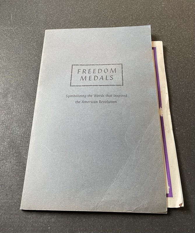 Rare Vintage 1973 Royal Mint Freedom Medals Of American Revolution Set Book Only