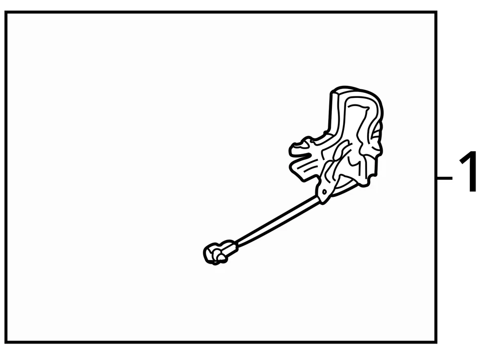 Actuador de bloqueo de pestillo de puerta lateral del pasajero delantero derecho Toyota Sequoia 2001-2007 OEM Foto 4 de 4
