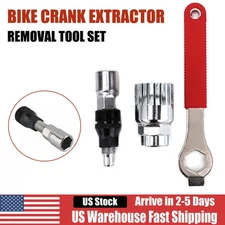 Bike Crank Extractor Puller Bicycle Bottom Bracket Remover Removal Tool Set US