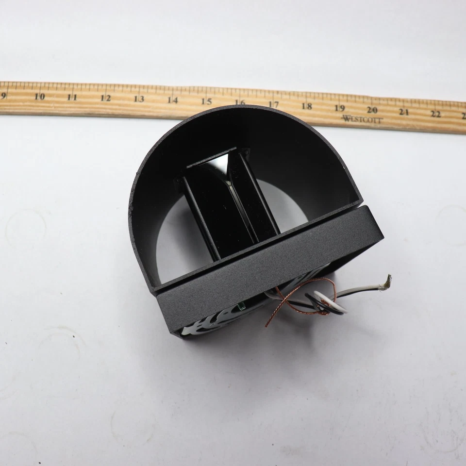 (1-Pk) Revolve Outdoor Wall Sconce 2-Light LED 6 Total Watts Black P1244-066-L - Image 3 of 4