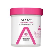 Almay Biodegradable Makeup Remover Pads, Micellar 80 Count Pack of 1 , 80 Ct