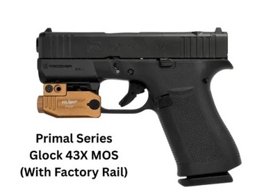 Glock 43, 43X, 48 MOS WITH FACTORY RAIL light/laser - HiLight PS5P