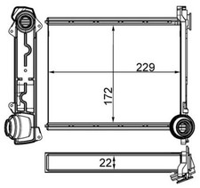 Wärmetauscher Innenraumheizung MAHLE AH 264 000S für PEUGEOT CC SW CITROËN 308 1