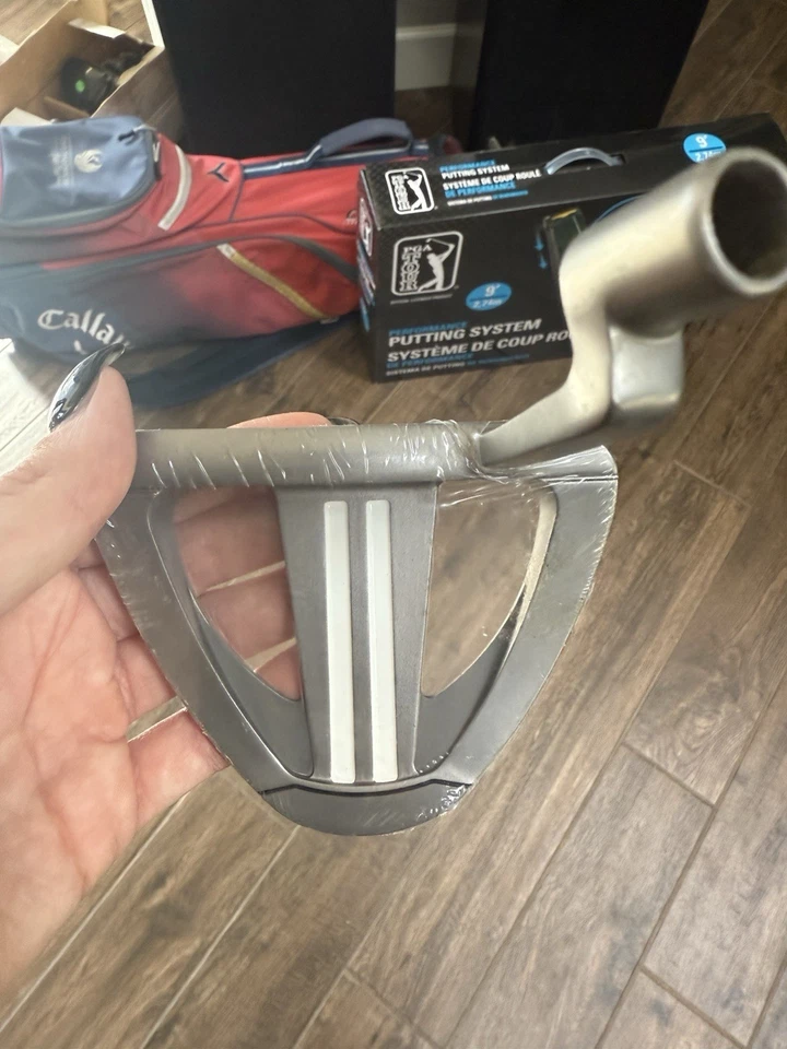 Adams Golf Tight Lies TL914 Mallet Putter Head Red Accents Steel Shaft 35.25" - Image 3 of 4