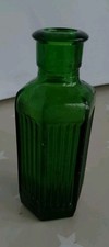 Vintage Victorian-era Green Glass  Bottle