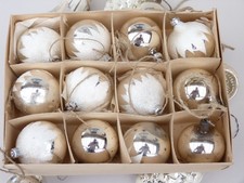 Lauschaer Glas Christbaumkugel ovp original Karton antik vintage 1950er Jahre