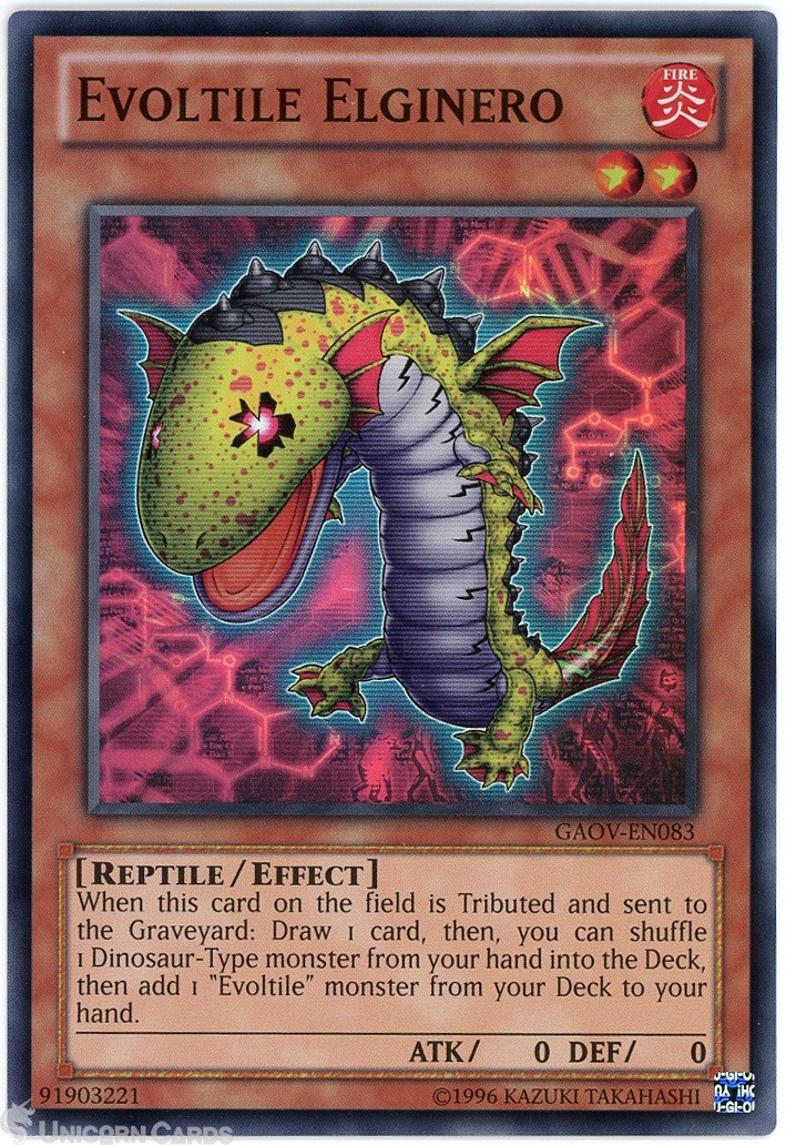 GAOV-EN083 Evoltile Elginero Super Rare UNL Edition Mint YuGiOh Card