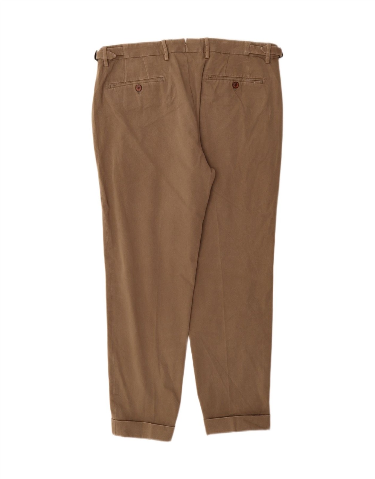 MASSIMO DUTTI Mens Slim Chino Trousers EU 44 Large W34 L27 Beige Cotton DE03 thumbnail 2