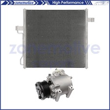 For Ford Explorer Mercury Mountaineer AC Condenser & AC Compressor Cooling Kit