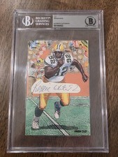 Reggie White Autographed Signed Custom Goal Line Art Card GLA BAS Cut Packers 