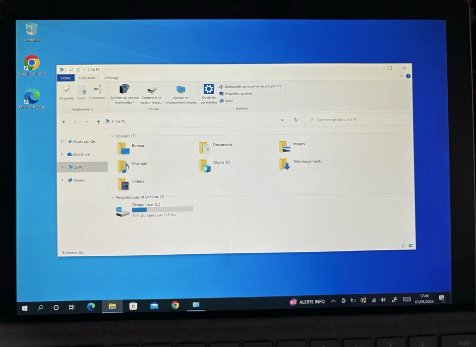 Lot De 4 Microsoft Surface Pro 1796 pour Pièces + 2 Claviers (LIRE/READ) - Photo 3/4