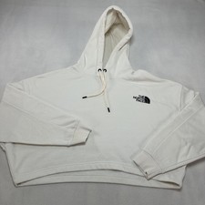 The North Face Hoodie Womens Large White Cropped Never Stop Exploring A7UYF Cute