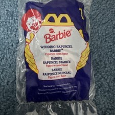 1996 McDonald's Happy Meal Toy WEDDING RAPUNZEL BARBIE 1 NEW SEALED