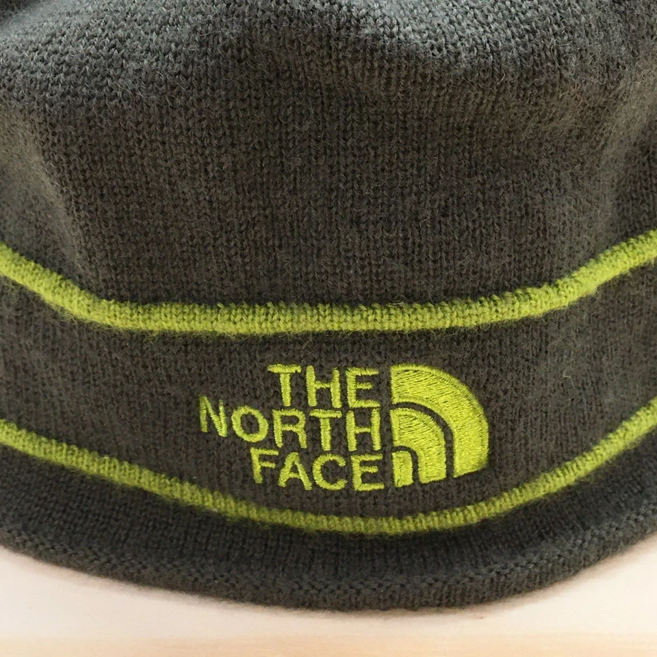 Gorro The North Face Juvenil Talla Única Verde Tejido Invierno Sombrero Bordado Logo Foto 3 de 4