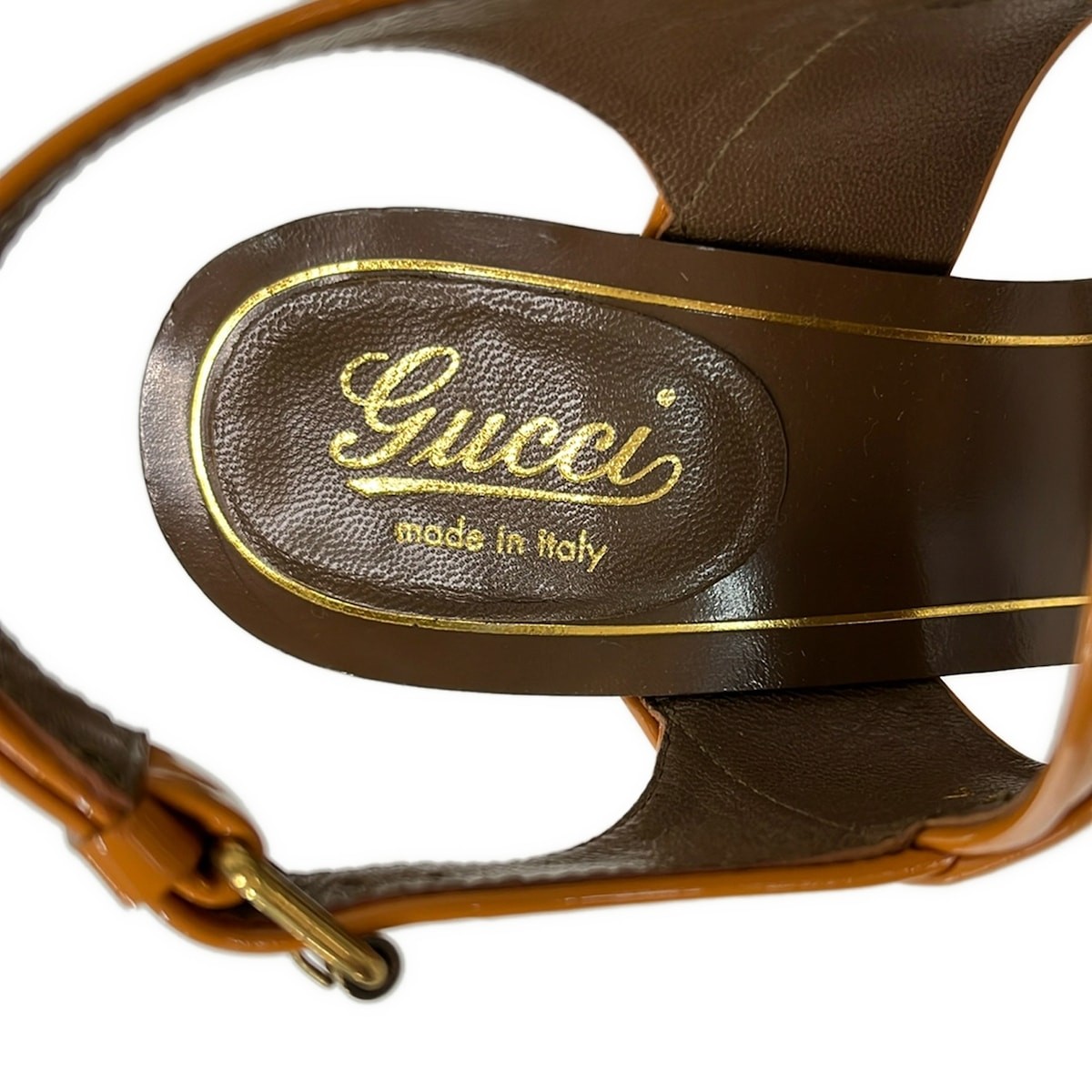 GUCCI sandals horsebit light brown leather thumbnail 5