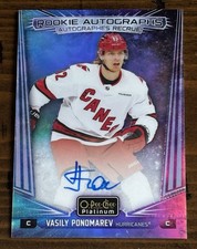 Vasily Ponomarev /50 - 2024-25 OPC Platinum - Rookie Autographs #R-VP Cosmic