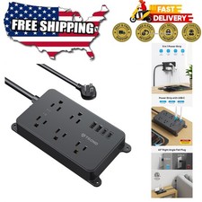 Listed 5-Outlet Power Strip with USB-A  C Ports - Perfect for Home  Office