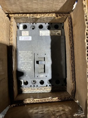 Square D Mag-Gard FA Frame7Amp3Pole Adjustable Magnetic Circuit Breaker600vac