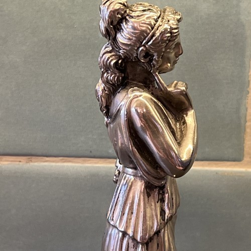 Vintage 6” Sterling Silver Plated or Clad Sculpture Of Greek Goddess Persephone - Picture 11 of 19