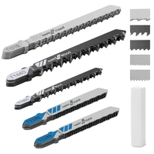 20 Piece Jigsaw Blades Set Assortment of Professional Assorted,Silver 