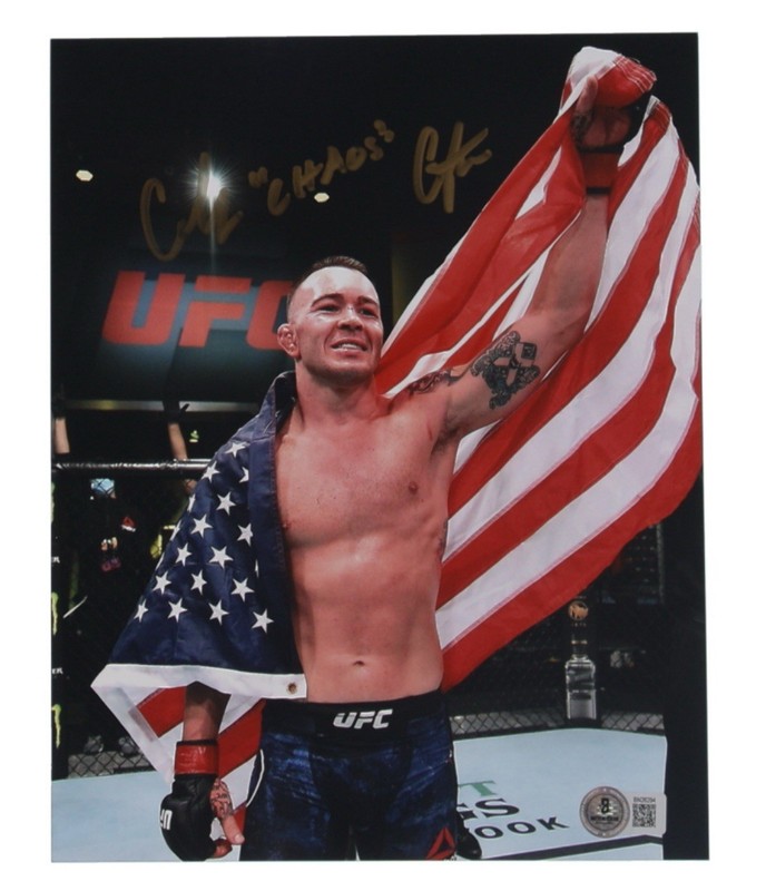 Colby "Chaos" Covington Signed UFC 8x10 Photo (Beckett)