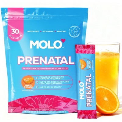 MOLO Prenatal Multi-Vitamin Drink Mix for Women   Packed with essential vitam...