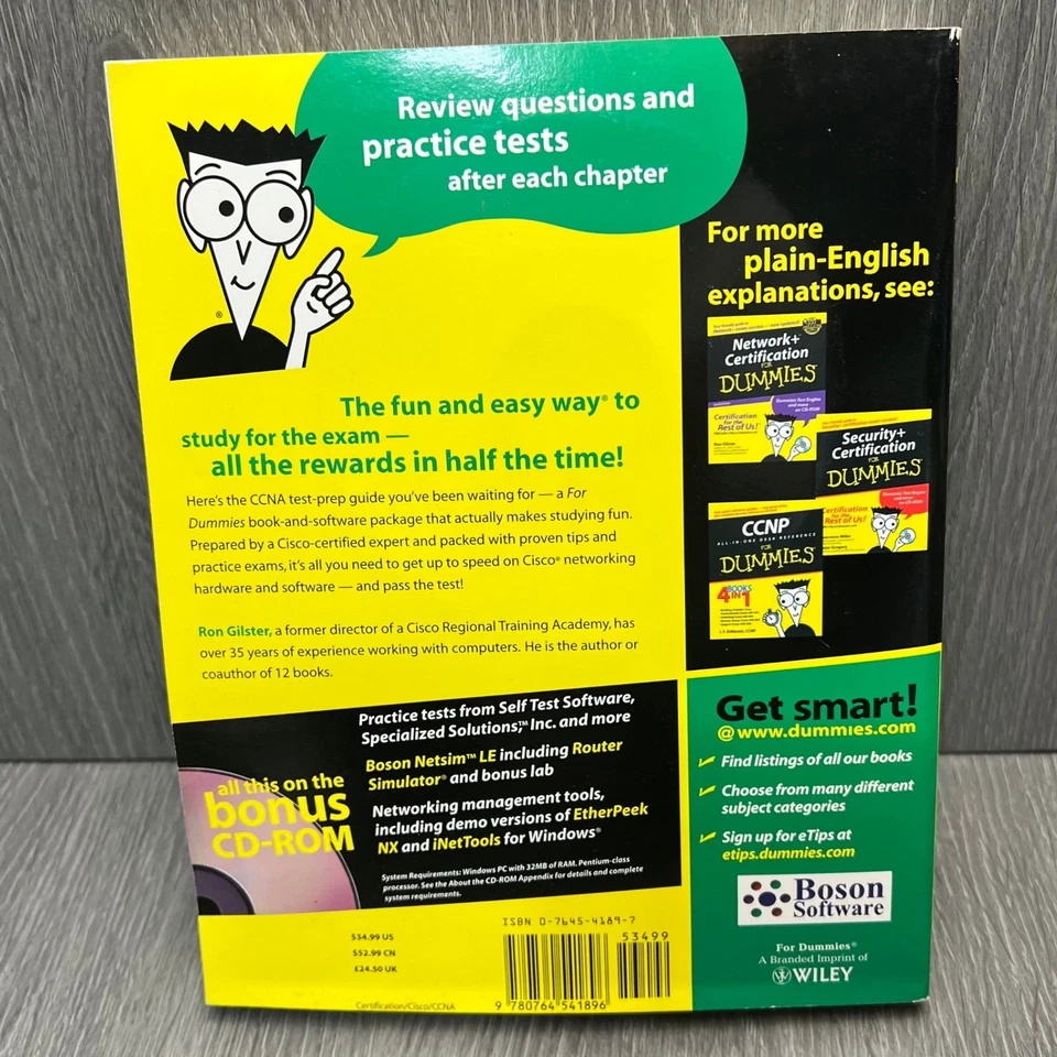 CCNA For Dummies 2nd Edition Certification Exam with CD-ROM - Image 3 of 4