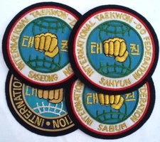 ITF TAEKWONDO BLAZER BADGE - Offiziell Jacket Patch for Instructors and Students