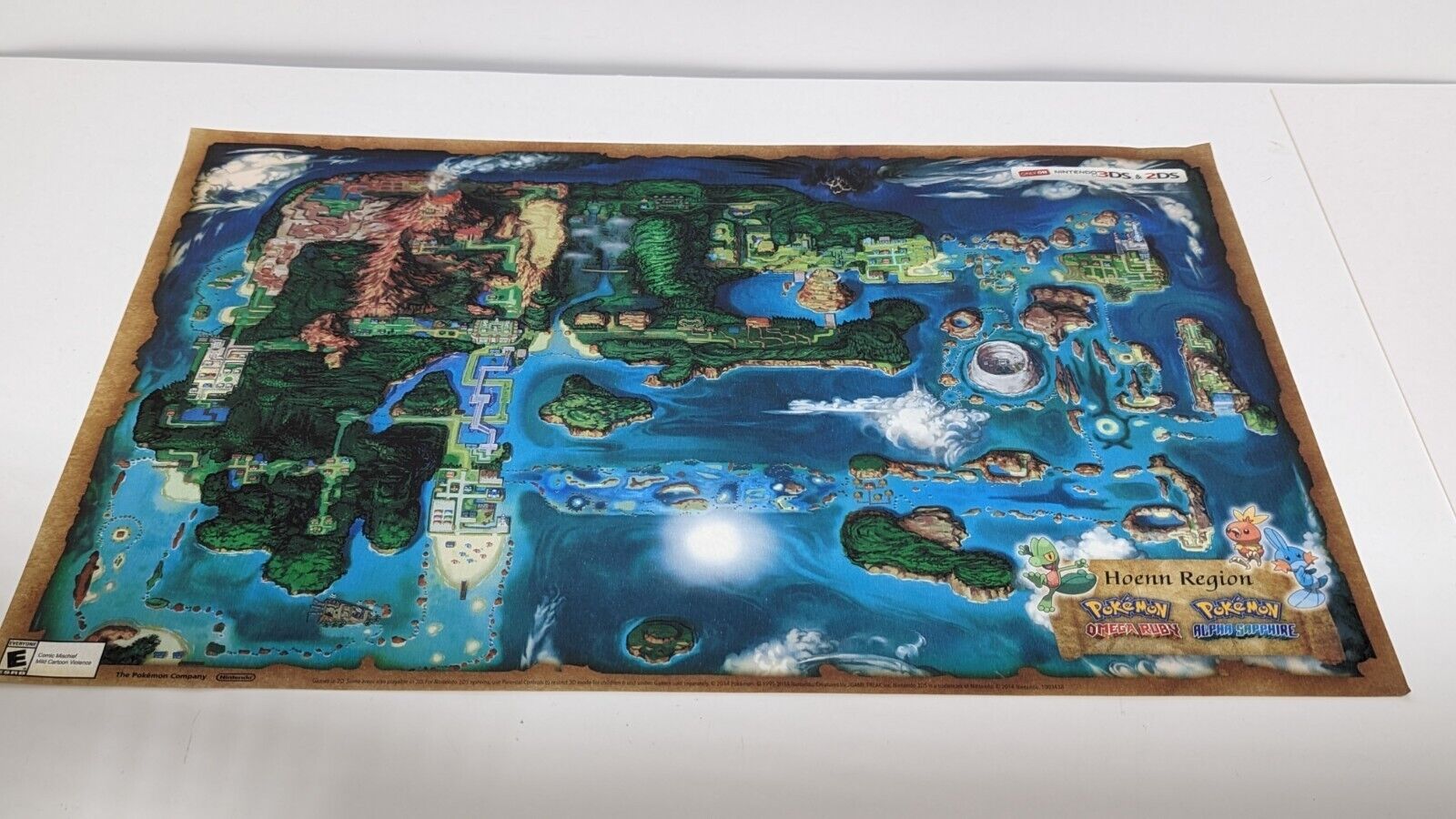 Pokemon Omega Ruby Hoenn World Map Map for 3DS by MKaykitkats - GameFAQs