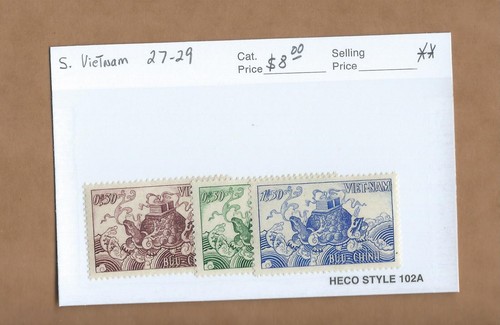 South Vietnam - Scott 27-29 (Turtles) MNH