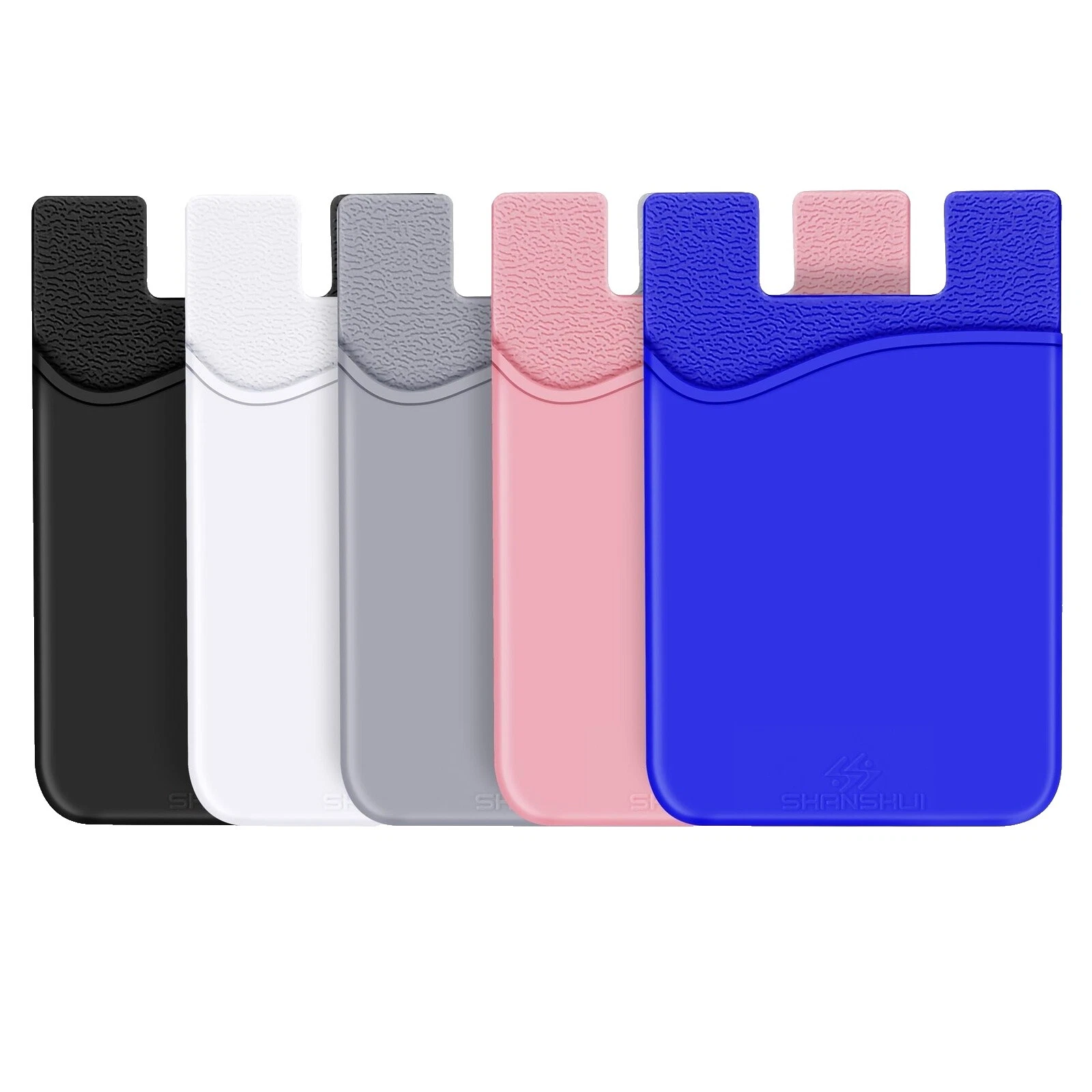 Blue Plain Cell Phone Wallet Cases