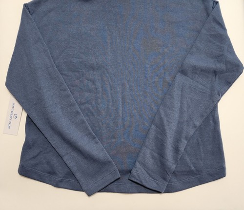 NWT Vineyard Vines Women's Med Light Indigo Ruthie Palm Print Hoodie Style 8673 - Picture 23 of 24