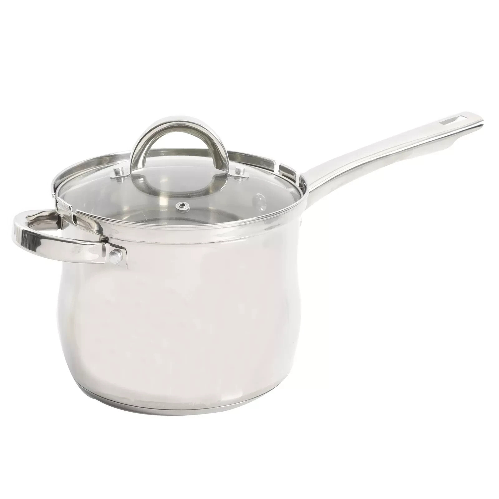Set Stainless Steel Glass Lid Basket 3.65 Qt
