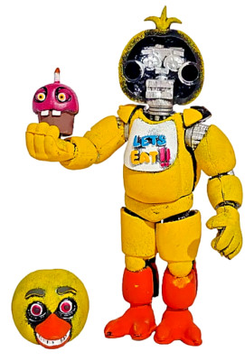 mexican CHICA MR. CUPCAKE action figure siz8'' FNAF Five Nights at Freddy's MOVIE