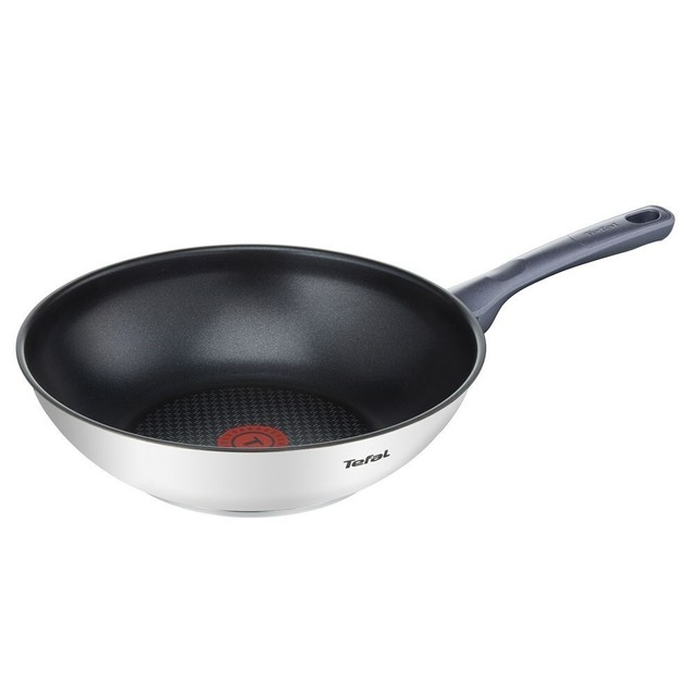 Tefal Daily Cook Induction Stainless Steel Wok With Lid 28cm G7139974