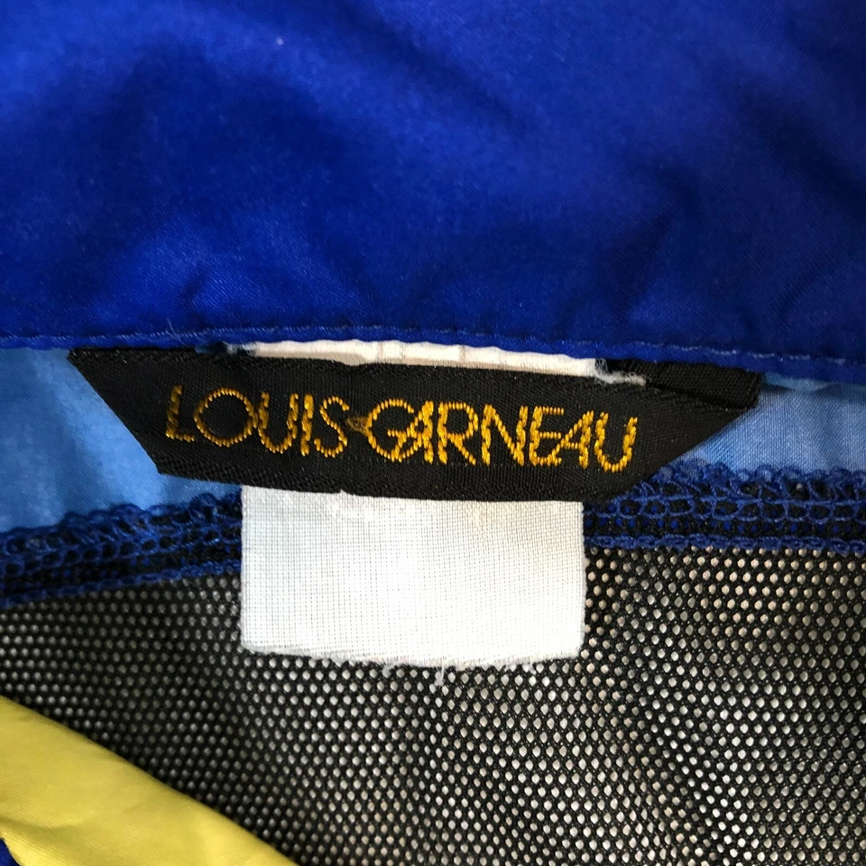 Camisa de ciclismo Louis Garneau Jersey para hombre M azul amarillo verde cremallera completa sin mangas  Foto 2 de 4