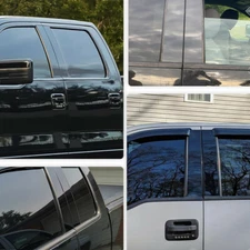 Glossy Black Pillar Post For 2004-2014 Ford F-150 4pcs Set Door Trim Cover Parts
