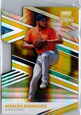 2020 Elite Extra Edition Gold Aspirations Die-Cut Nivaldo Rodriguez /24 #170