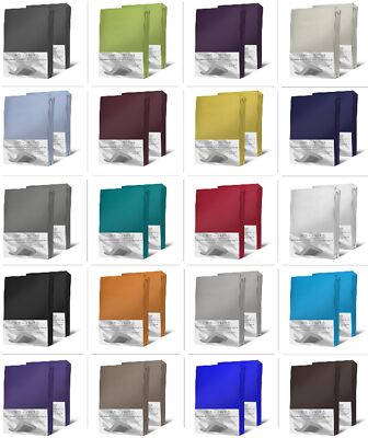 2er Set Spannbettlaken Boxspringbett Wasserbett Elasthan Spannbetttuch Elastan